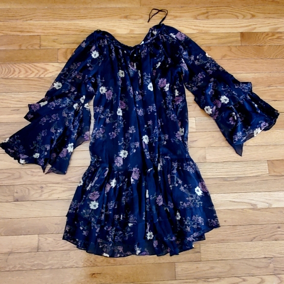 Free People Sheer Floral Dress - Picture 7 of 13